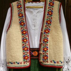 Handmade Bulgarian Folk Vest size small/medium